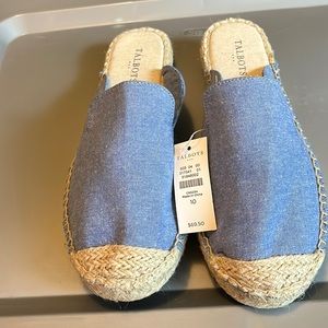 Talbots NWT denim mules Size 10